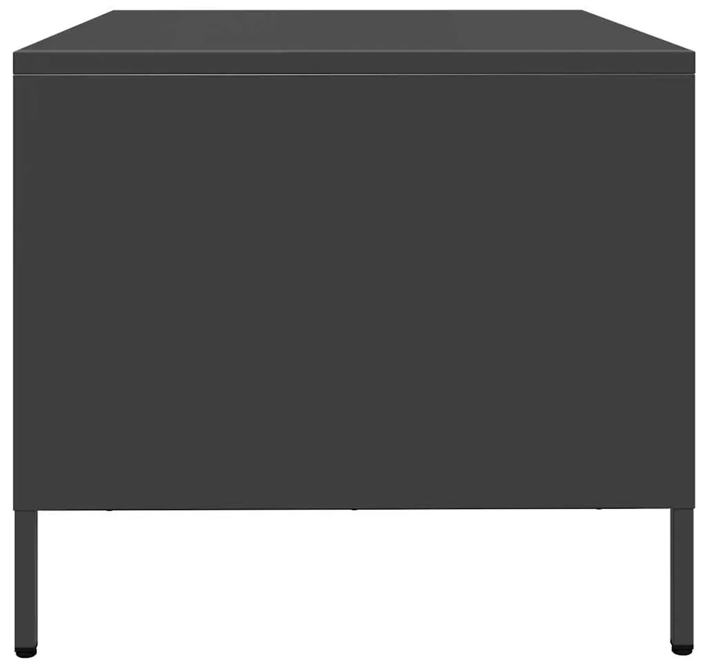 Mesa de centro 101,5x50x43,5 cm aço laminado a frio preto
