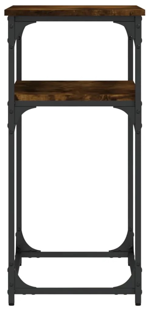 Mesa consola 75x35,5x75 cm derivados de madeira carvalho fumado