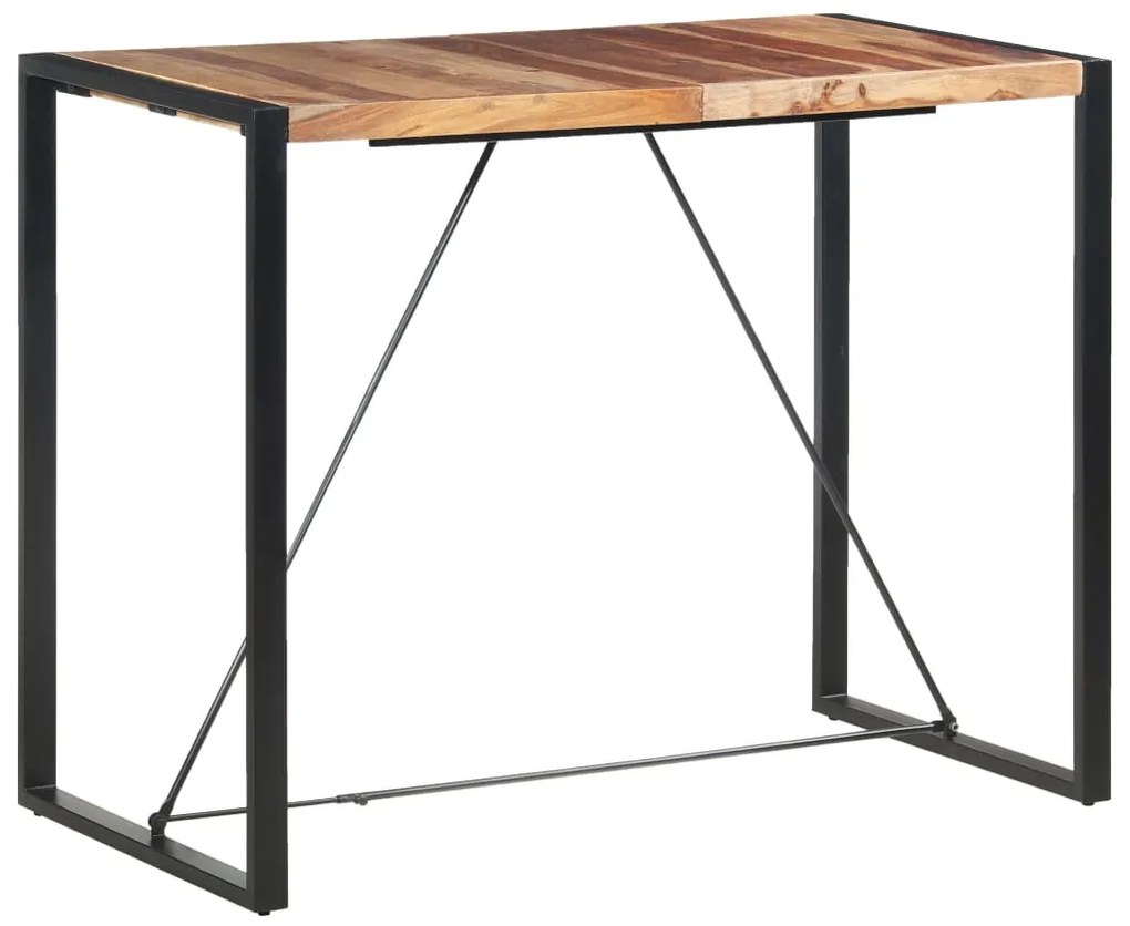 vidaXL Mesa de bar 140x70x110 cm madeira de acácia maciça