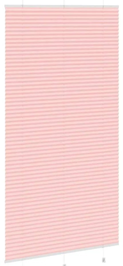 Rosa Plissada Cega 110x200 cm Largura Tecido 109,4cm Poliéster