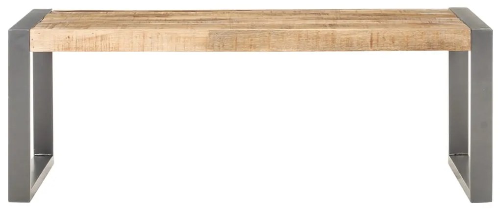 Mesa de centro 110x60x40 cm madeira de mangueira áspera