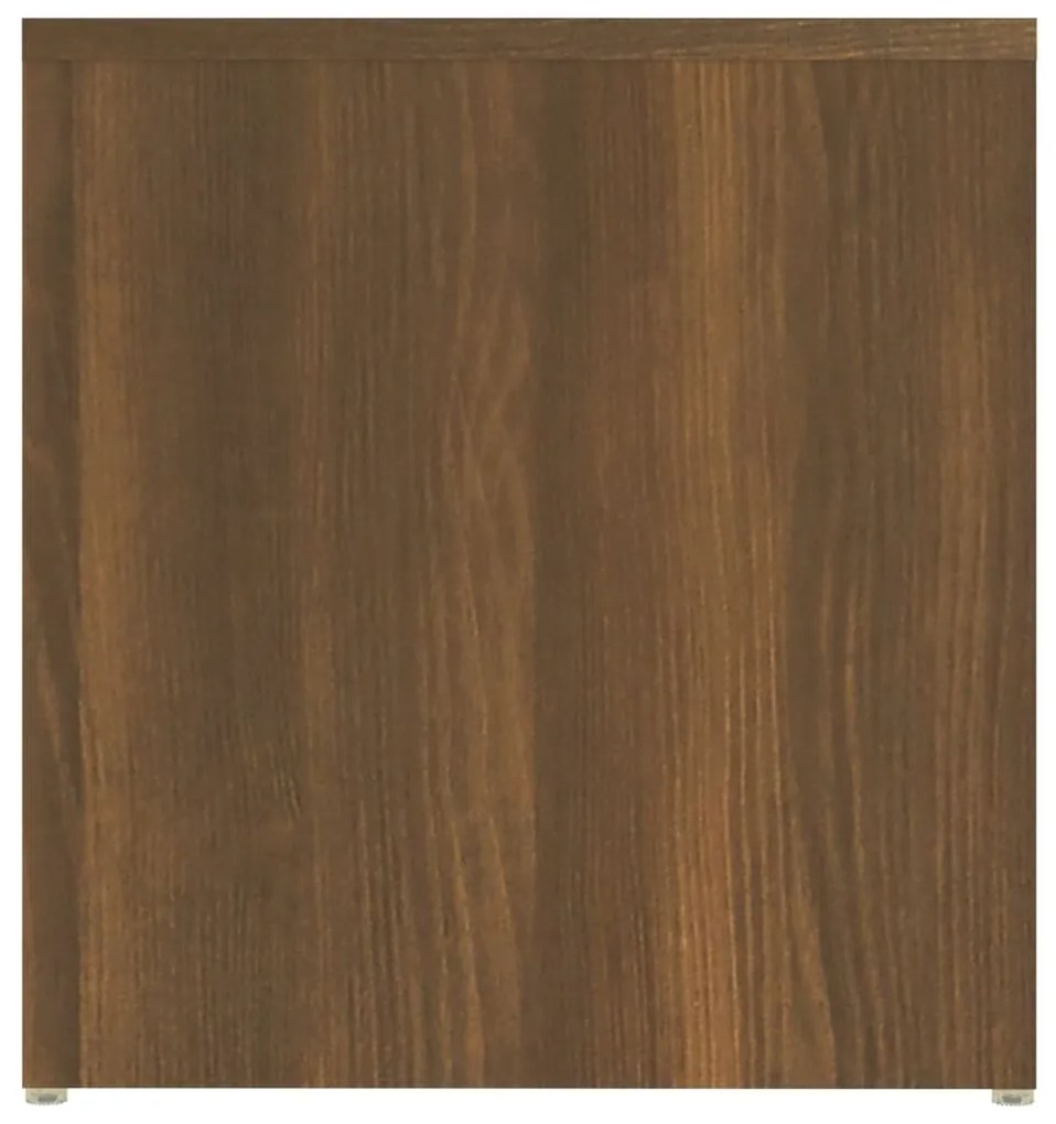 Mesa de apoio 59x36x38 cm derivados madeira carvalho castanho