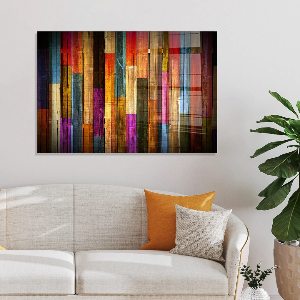 Pintura Decorativa Vidro Temperado UV-001 – Multicolor – 50 x 70 cm