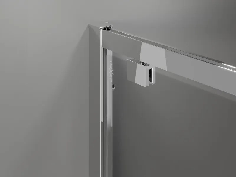 Mexen Exo-BR cabine de duche com dobradiça 90 x 90 cm, transparente, cromada - 8181-090-090-01-00