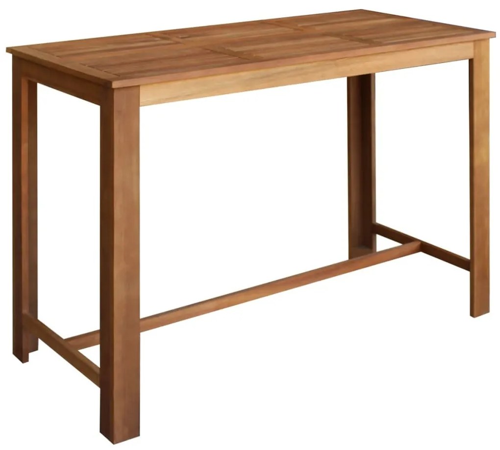 Conjunto mesa e bancos de bar 7 pcs madeira de acácia maciça