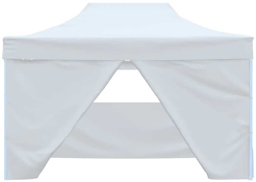 Tenda dobrável profissional festas 4 paredes 3x4m aço branco
