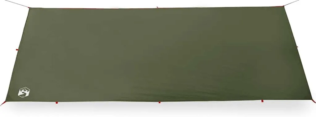 Lona de campismo 506x306 cm impermeável verde azeitona