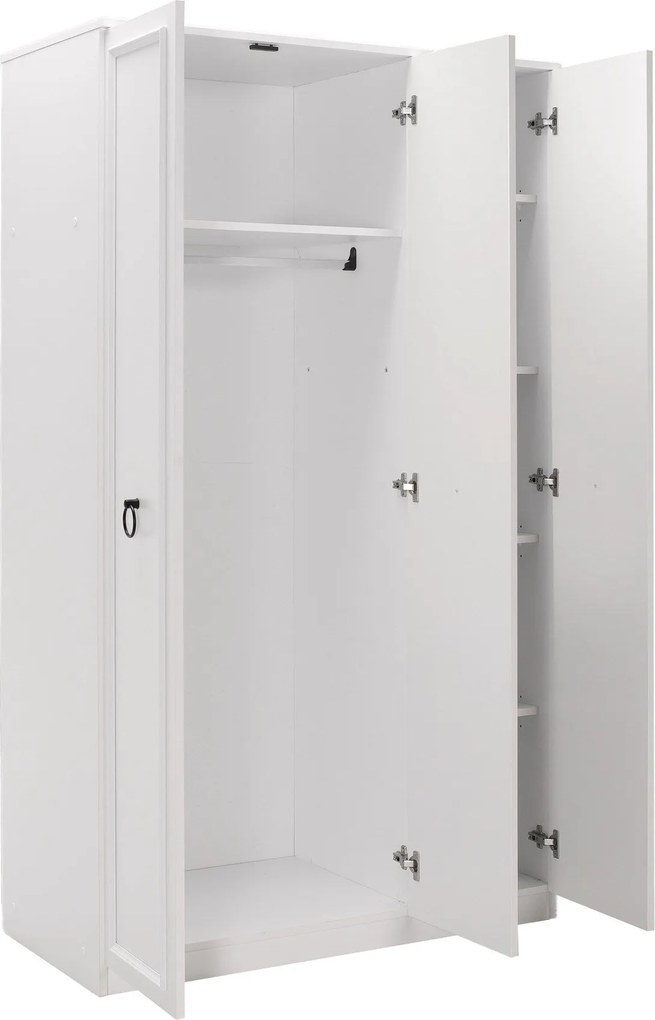 Roupeiro "Victoria" – Branco – 103 x 185 x 52 cm – Design Clássico