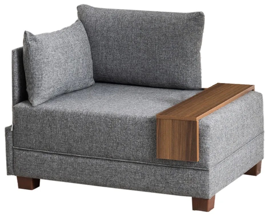 Sofá de 1 Lugar Fly – Cinza – 100x80x75 cm
