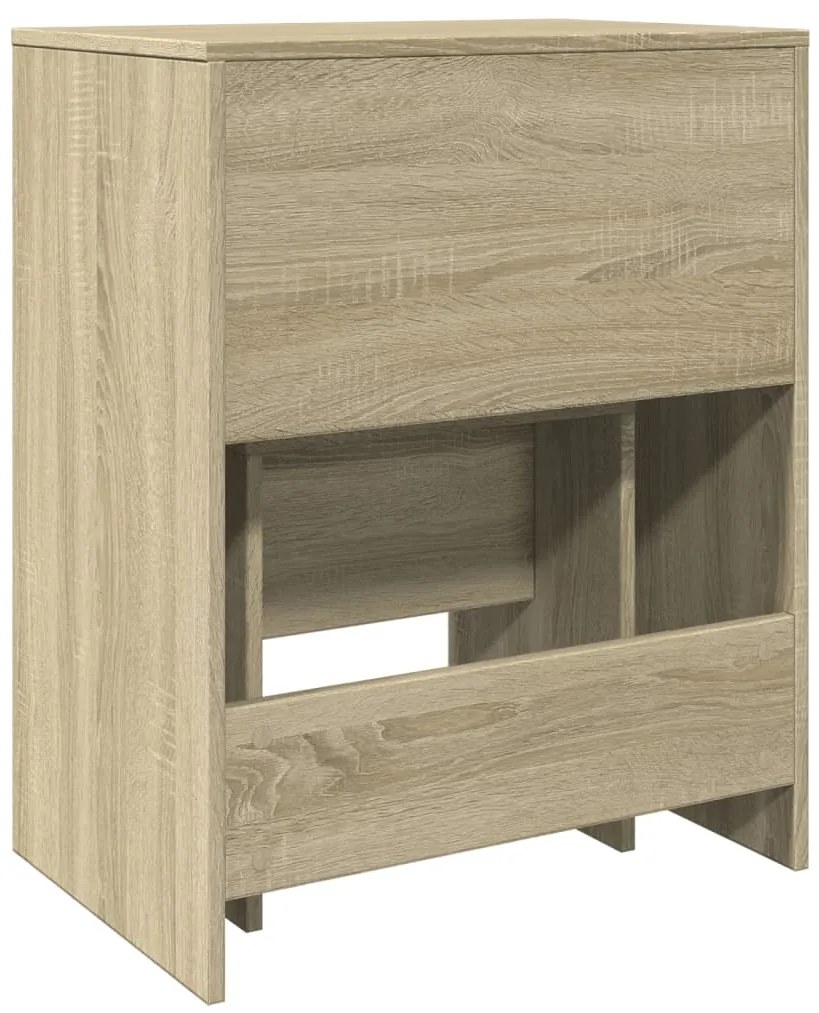 Toucador e banco 60x40x113,5 cm carvalho sonoma