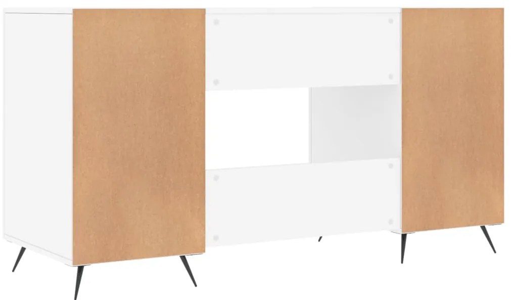 Secretária 140x50x75 cm derivados de madeira branco