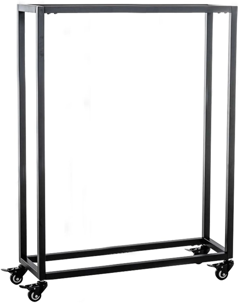 Suporte para lenha Hetta 25 x 60 x 100 cm Preto