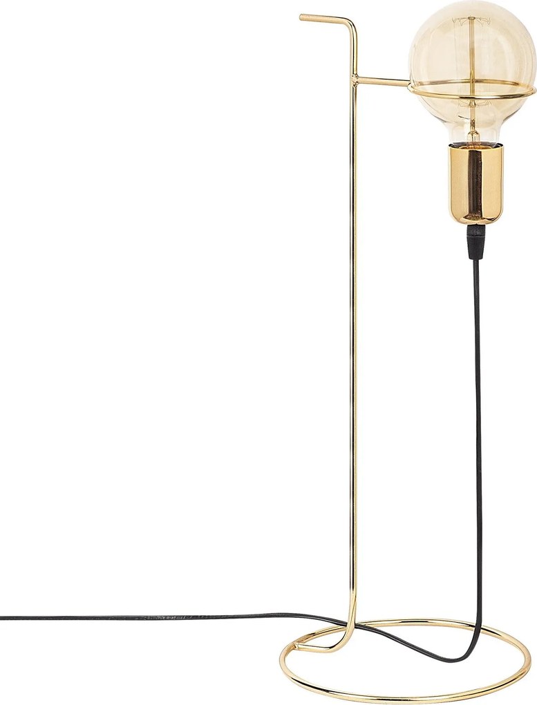 Candeeiro de Mesa Pota – Dourado – 19 x 19 cm, Altura 51 cm