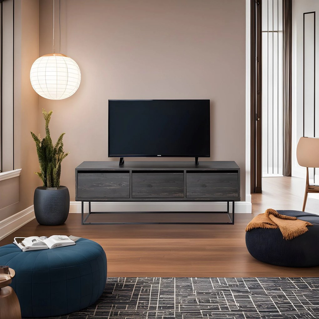 Móvel TV Kordon – Castanho Escuro – 140x50x40 cm