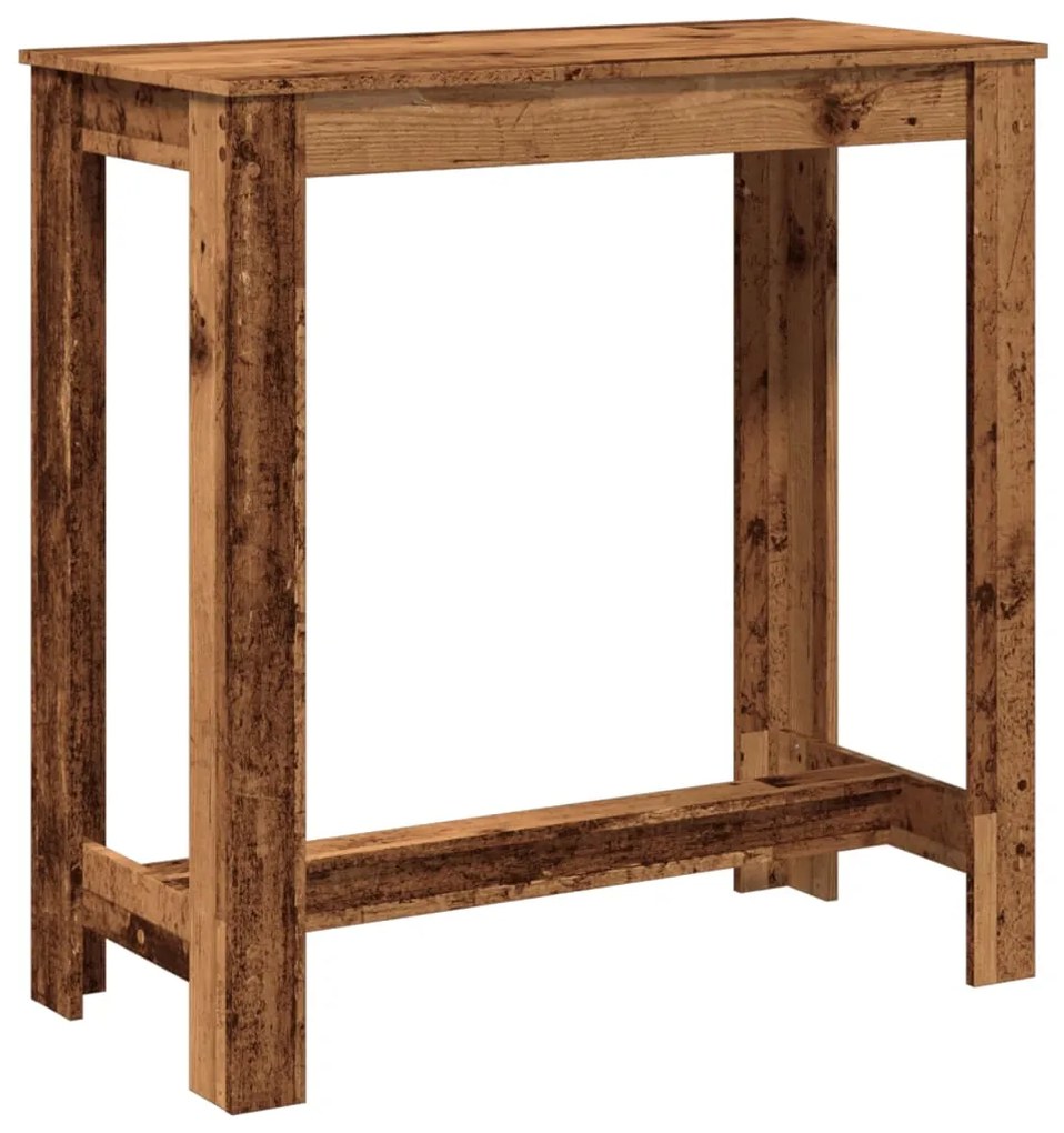Mesa de bar 102x50x103,5 cm derivados de madeira madeira velha