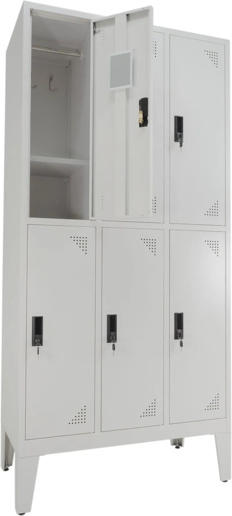 Cacifos Metálico Triplo 6 Cacifos 1900x900x500 mm Riva (desmontado)