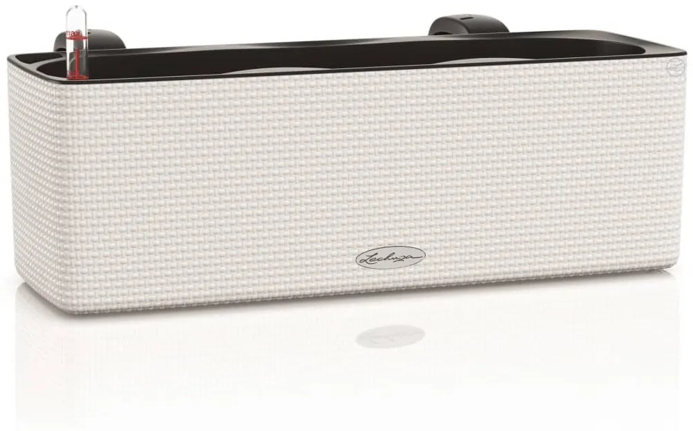 421439 LECHUZA Floreira CUBE color triple com suportes branco 13680