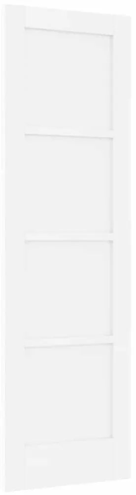 Porta Interior 'ORKDAL'Branca 61x198.5x4 cm Madeira Sólida de Pinho