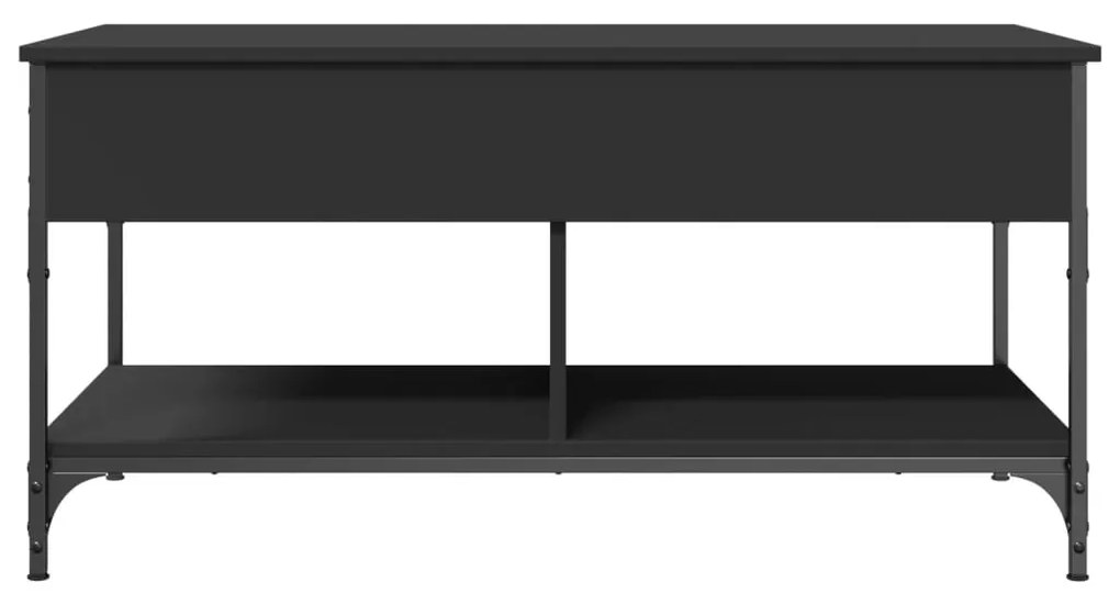 Mesa de centro 100x50x50 cm derivados de madeira/metal preto