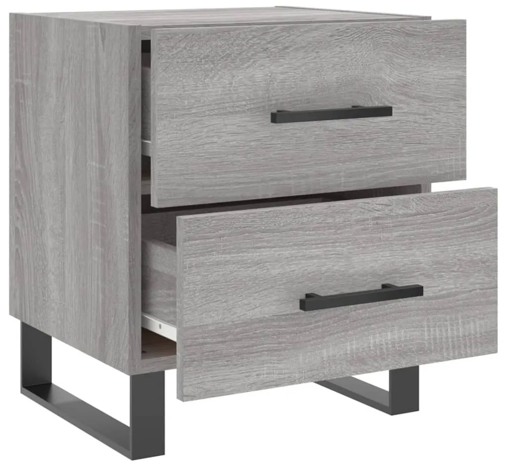 Mesa cabeceira 40x35x47,5 cm derivados madeira sonoma cinza