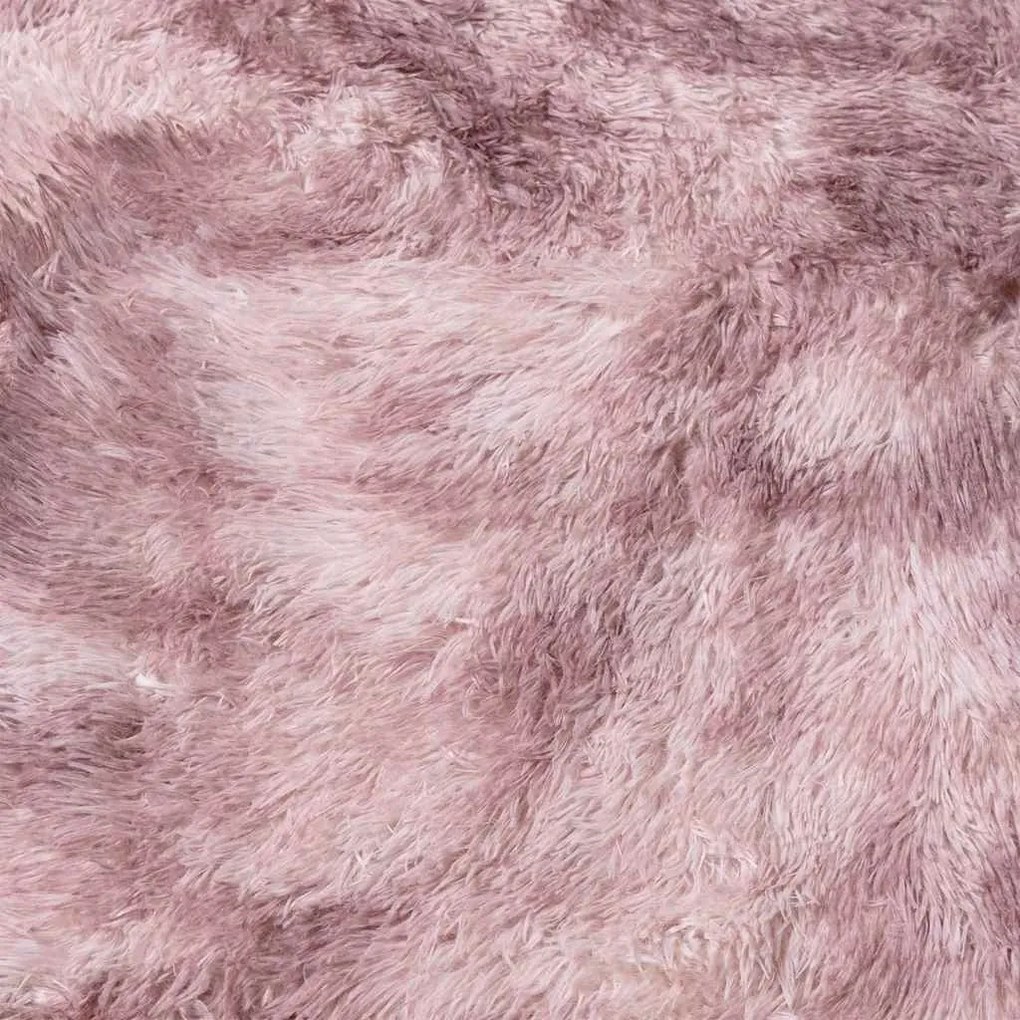 Tapete shaggy de pelo alto NAVARRA 240x240 cm rosa empoeirado