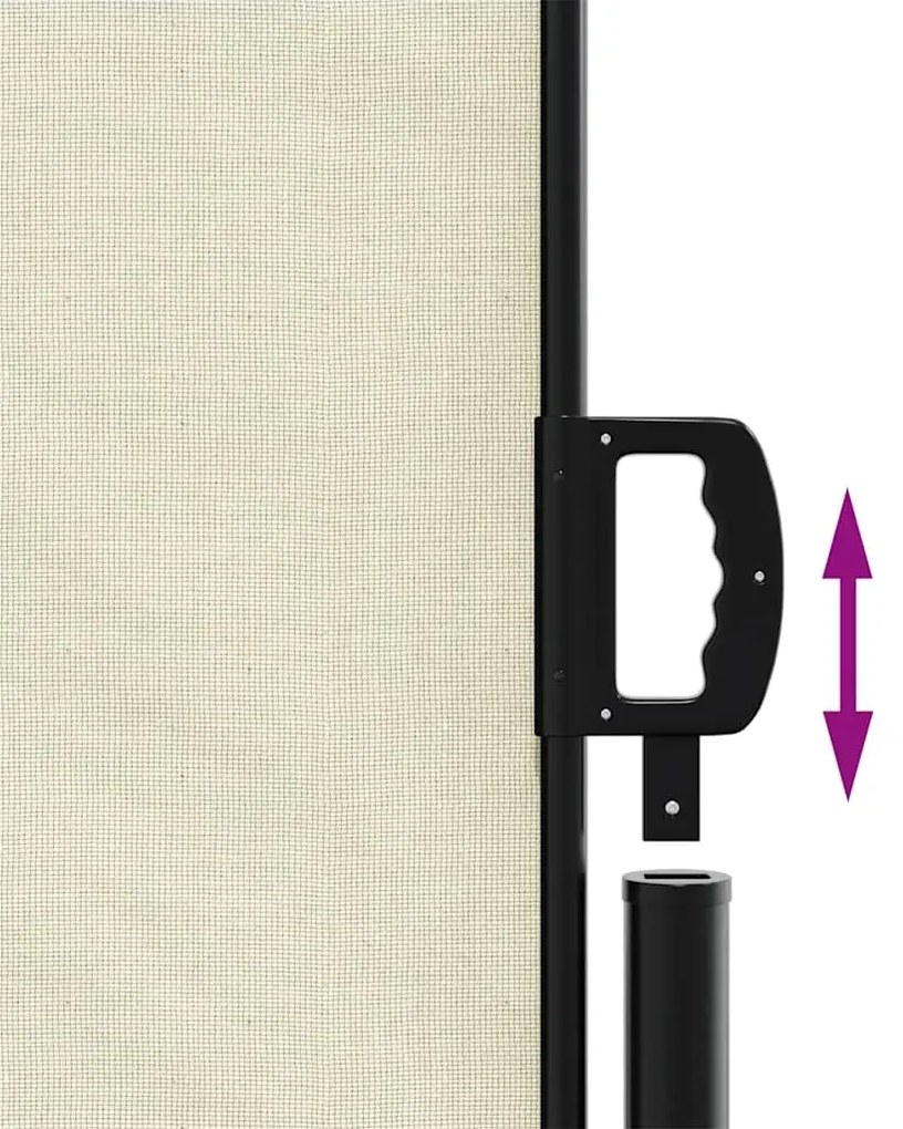 Toldo lateral retrátil 117x300 cm creme