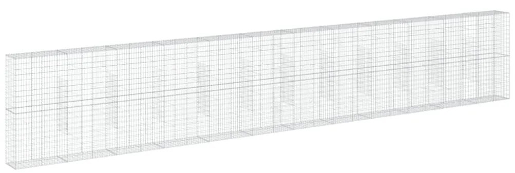 Cesto gabião com cobertura 1200x50x200 cm ferro galvanizado