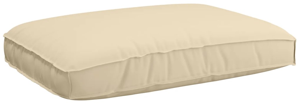 vidaXL Cushion para Palete para Assento Bege 120x80x12 cm em Tecido Oxford