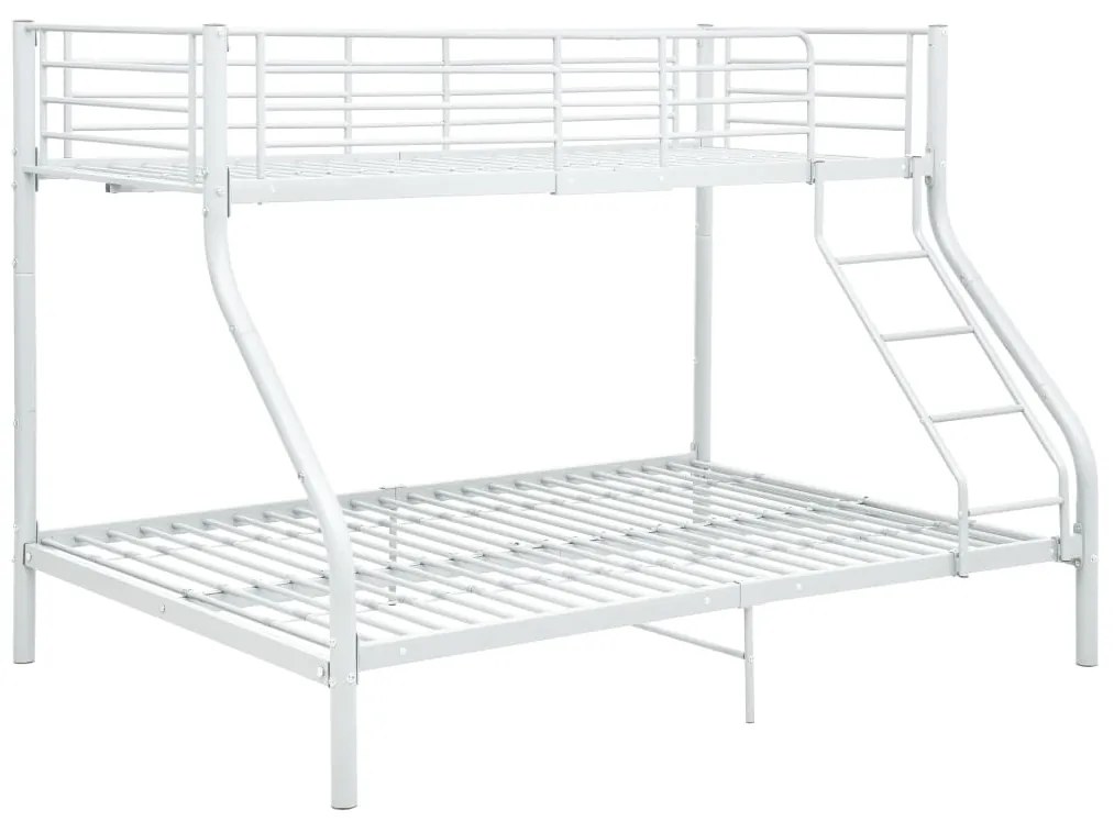 Estrutura de beliche 140x200/90x200 cm metal branco
