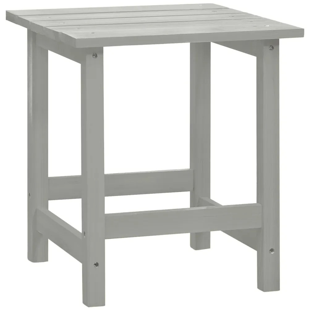 Cadeira de jardim Adirondack com mesa madeira de abeto cinzento