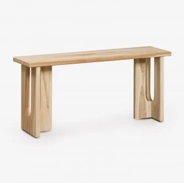 Banco 100 Cm Em Madeira De Teca Tessalit Madeira De Teca Clara - Sklum