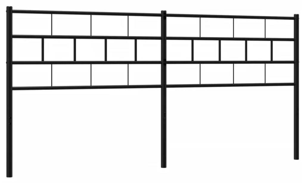 Cabeceira de cama 160 cm metal preto