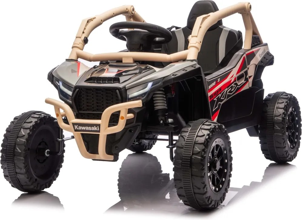 Buggy elétrico para Crianças Kawasaki 24V 4x4 TERYX KRX1000 Caqui