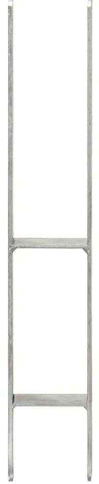 Âncoras de vedação 6 pcs 9x6x60 cm aço galvanizado prateado