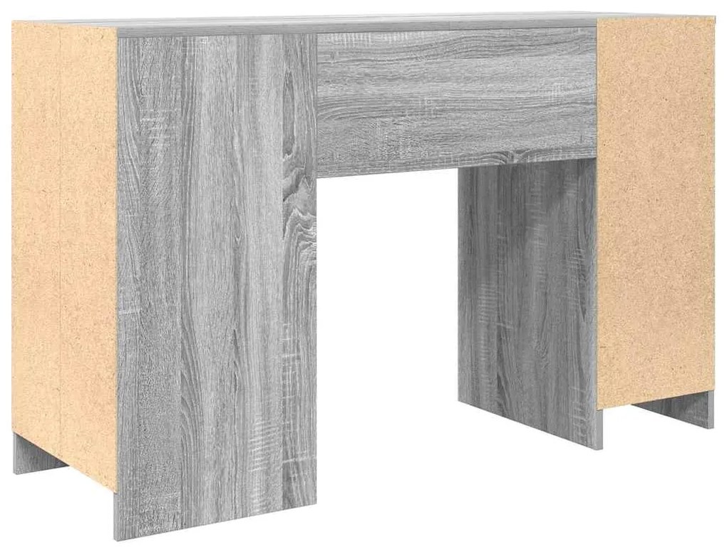 Secretária 120x42x76 cm derivados de madeira cinzento sonoma