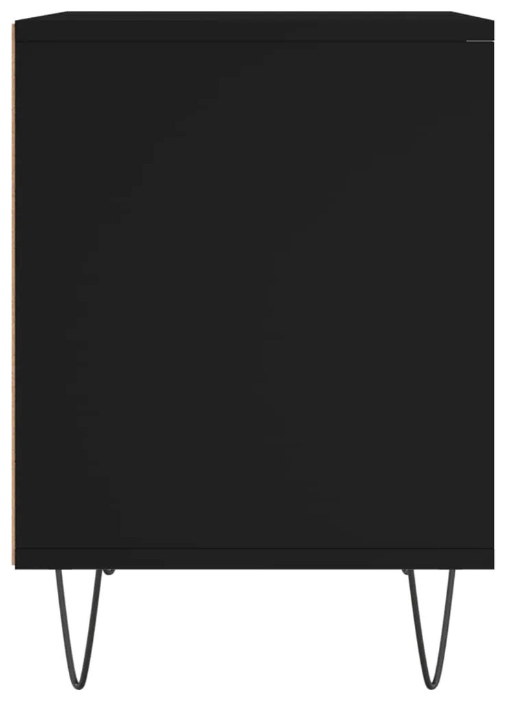 Mesas de cabeceira 2pcs 40x35x50 cm derivados de madeira preto