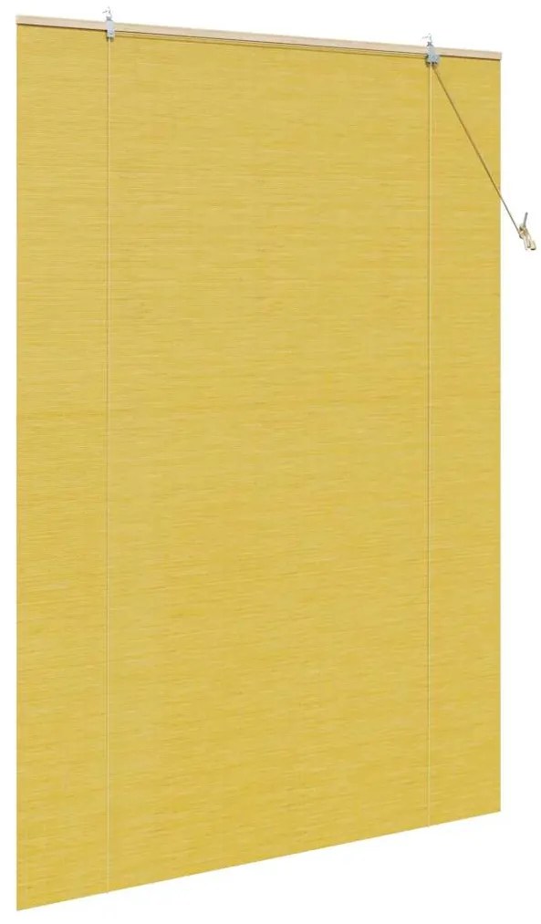 Persianas e Sombras de Janela Amarelo 150 x 220 cm Bambu