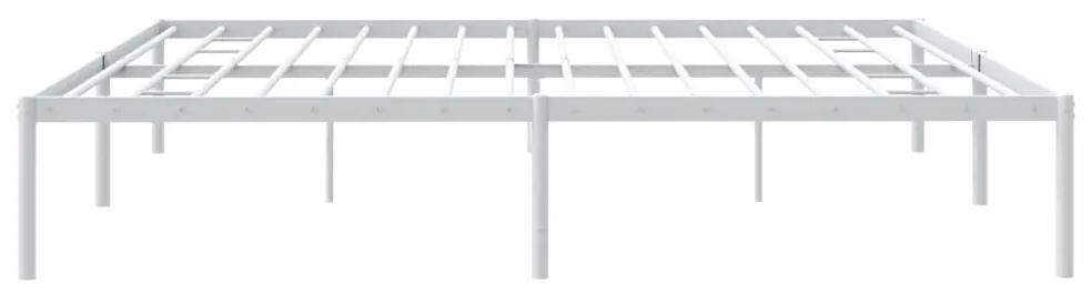 Estrutura de cama 193x203 cm metal branco