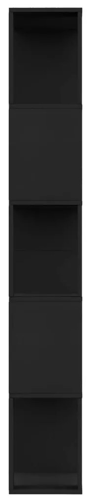 Estante/divisória 80x24x159 cm derivados de madeira preto