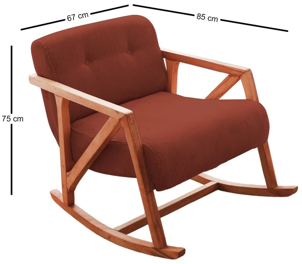 Cadeira Wing Nini – Vermilion – 67x75x85 cm