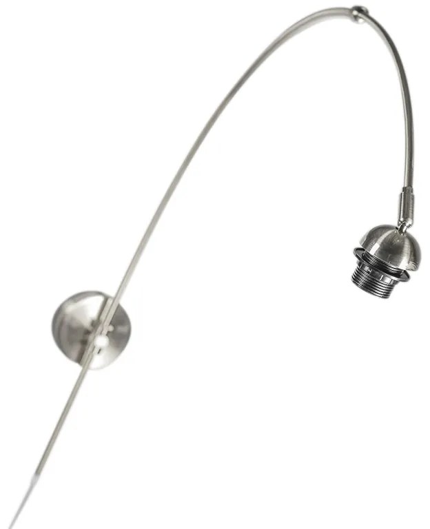 Candeeiro de Parede Moderno em Aço sem Abajur - Boog