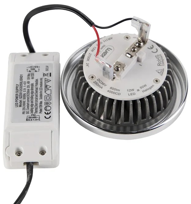 Lâmpada de Refletor LED G53 (AR111) Dimerizável 12W 600lm 2700K