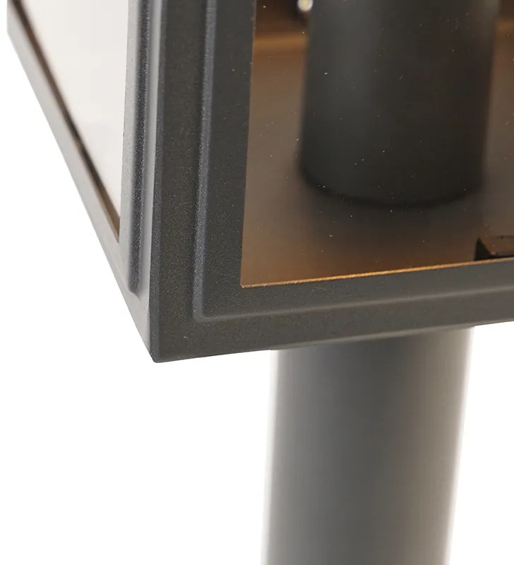 Candeeiro de poste exterior cinzento 50 cm IP44 - Sutton