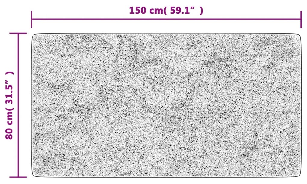 Tapete lavável antiderrapante 80x150 cm bege-claro