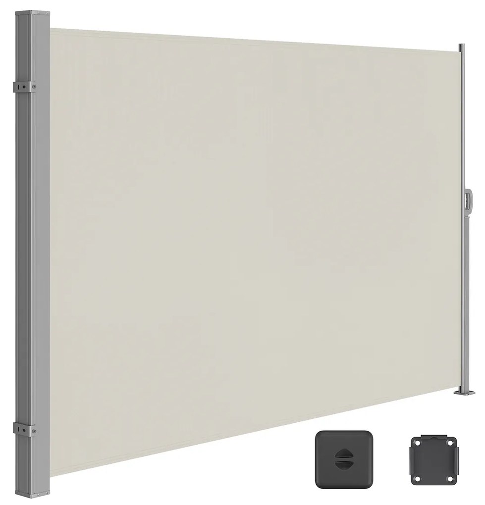 Proteção lateral para varanda com toldo de privacidade. | SONGMICS | cinzento | GSA185T02.