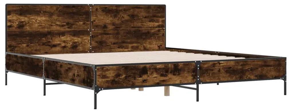 Estrutura de cama 180x200 cm derivados madeira/metal