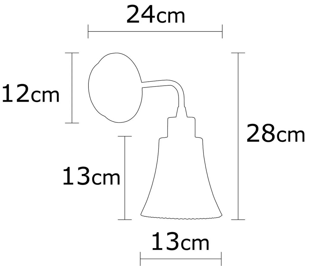 Aplique de Parede Foca – Prateado – 13 cm x 28 cm