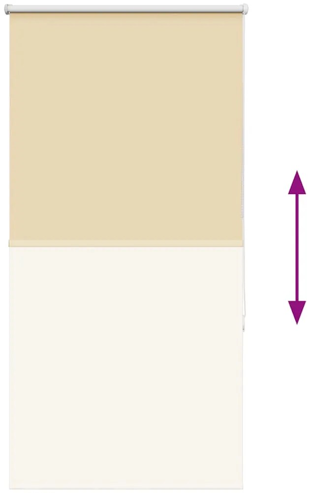 Persiana de enrolar 75x175 cm largura tecido 70,7 cm poliéster