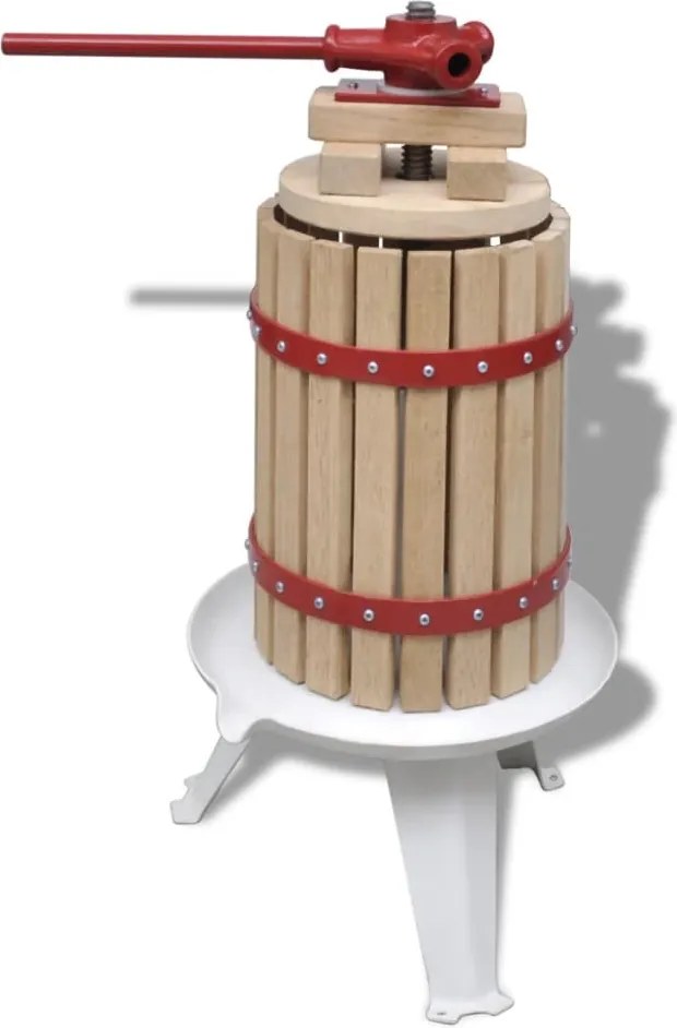 vidaXL Prensa para frutas e vinhos 6 L