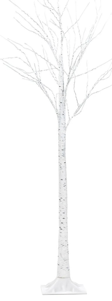 Árvore decorativa de Natal com LED 160 cm branca LAPPI Beliani